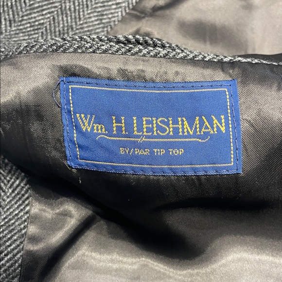 Wm. H. Leishman: British-Made Tweed double breasted Overcoat Size 44/54Eu/Large - Picture 2 of 13